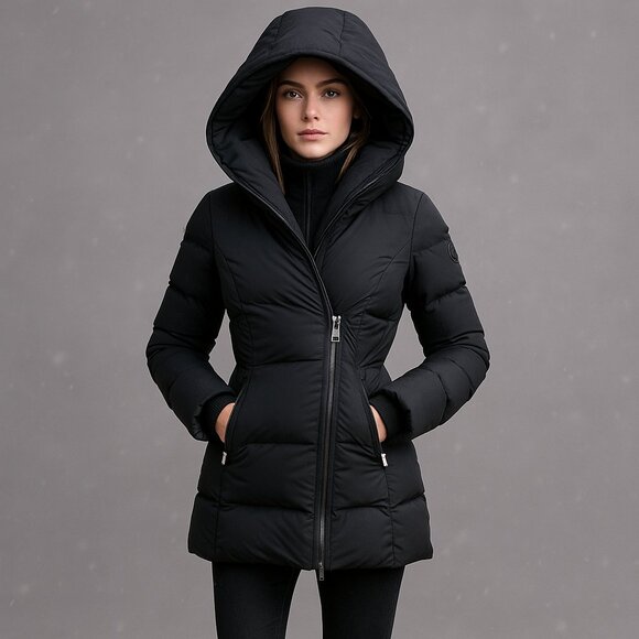 Mackage Adali Down Coat XXS Black Duck Down 800FP Warm Winter Jacket RDS - Picture 1 of 13
